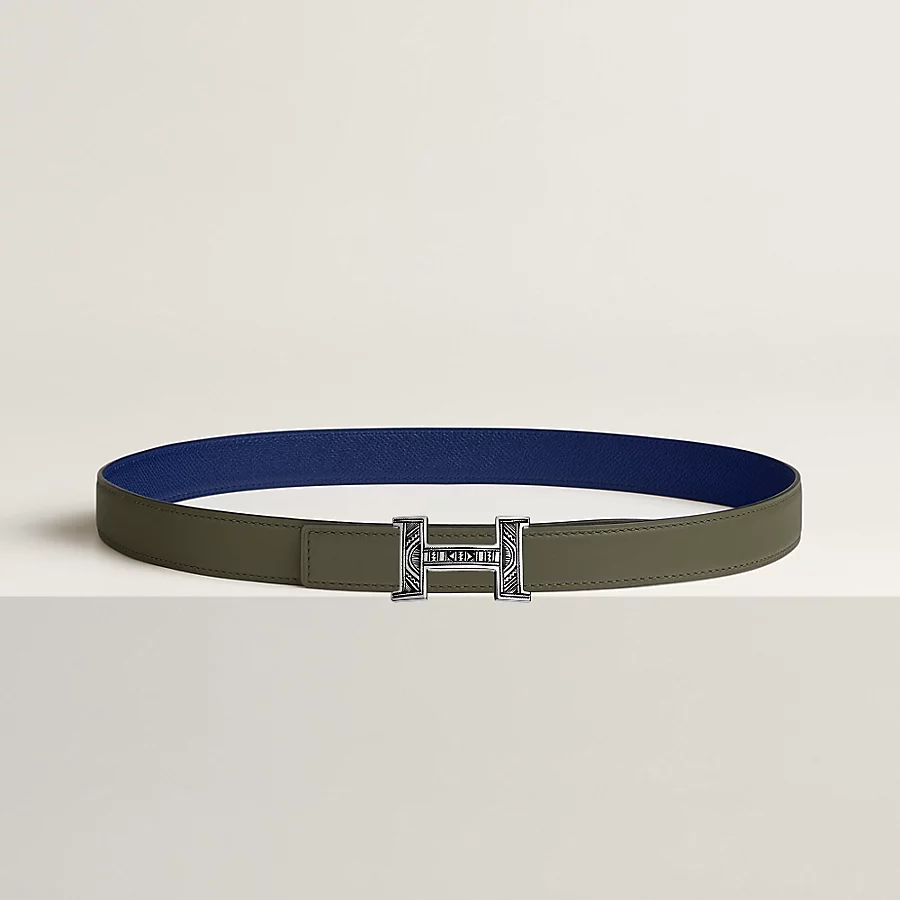 Mini Constance Touareg belt buckle & Reversible leather strap 24 mm - Image 1